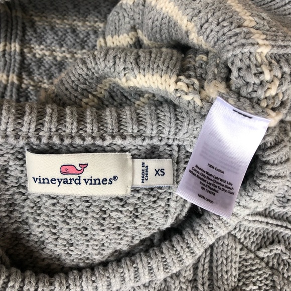 Vineyard Vines Chunky Cable Knit Sweater Size XS - Picture 6 of 6